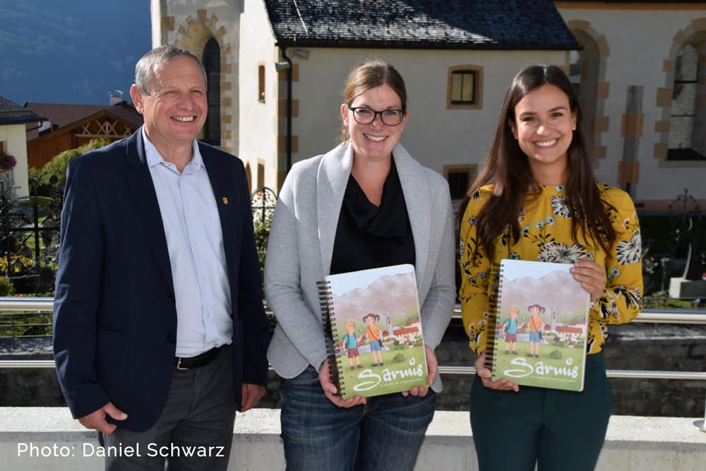 Buchpräsentation mit Autorin, Bürgermeister und Illustratorin | Serfaus, Tirol