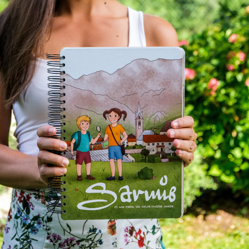 Kinder-Geschichtsbuch Serfaus Tirol Illustration Sabrina Hassler