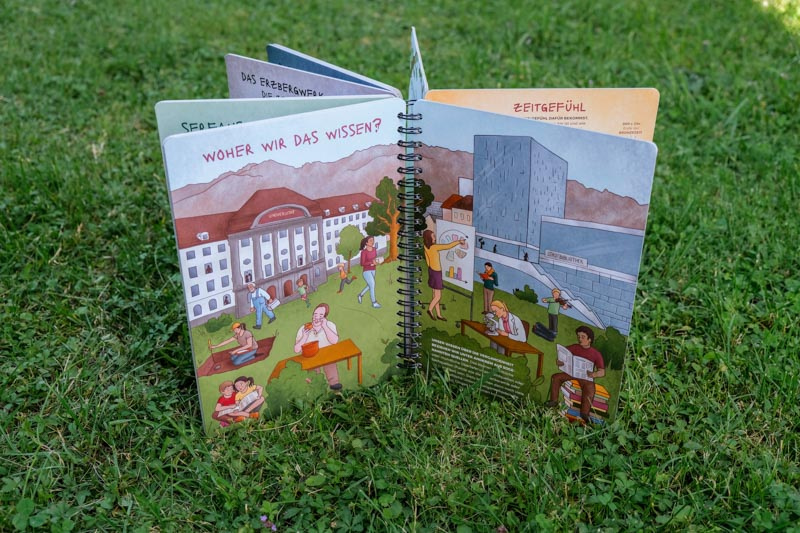 Illustriertes Kinderbuch Geschichte Serfaus in Tirol | Sabrillu