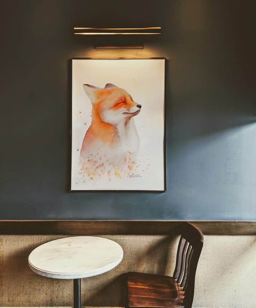 Fuchs Portrait Aquarell | Fox watercolour painting | Sabrina Hassler